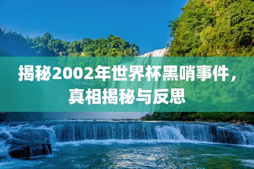 揭秘2002年世界杯黑哨事件，真相揭秘与反思