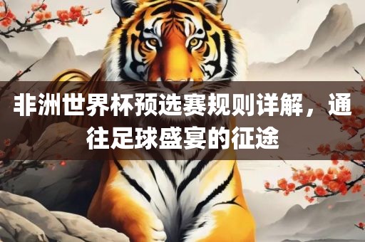 非洲世界杯预选赛规则详解，通往足球盛宴的征途眉山市正发家政服务有限公司