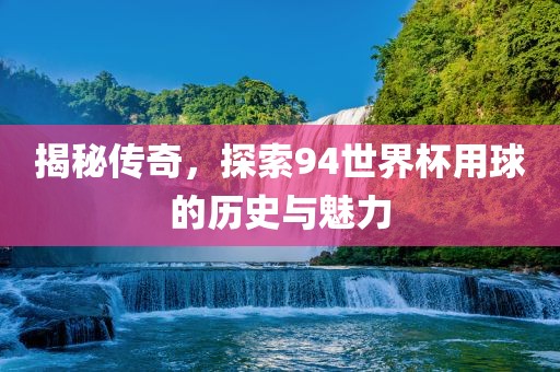 揭秘传奇，探索9眉山市正发家政服务有限公司4世界杯用球的历史与魅力