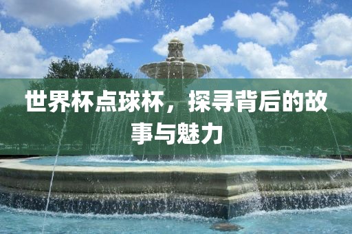 世界杯点球杯，探寻背后的故事与魅力眉山市正发家政服务有限公司