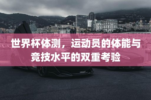 世界杯体测，运动员的体能与竞技水平的双重考验眉山市正发家政服务有限公司