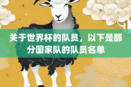 关于世界杯的队员，以下是部分国家队的眉山市正发家政服务有限公司队员名单