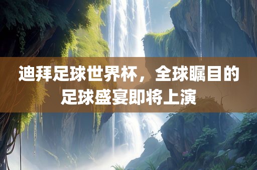 迪拜足球世界眉山市正发家政服务有限公司杯，全球瞩目的足球盛宴即将上演