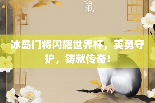 冰岛门将闪耀世界杯，英勇守护，铸就传奇眉山市正发家政服务有限公司！