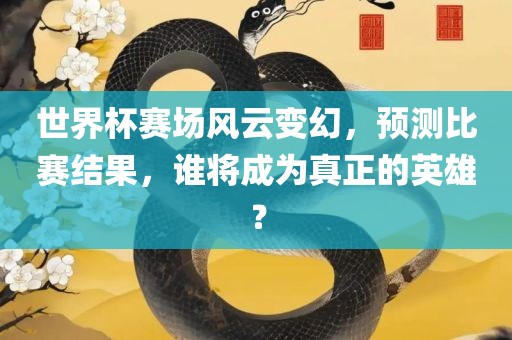 世界杯赛场风云变幻，预测比赛结果，谁将成为真正的英雄？眉山市正发家政服务有限公司