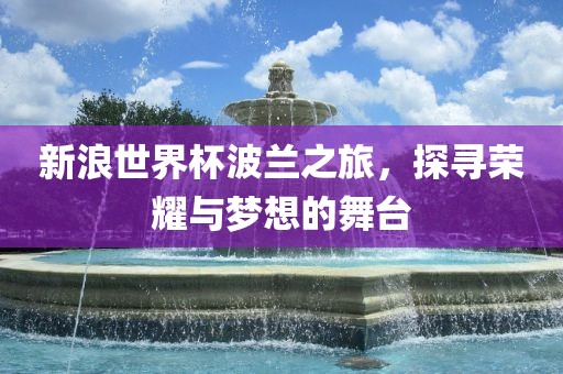 新浪眉山市正发家政服务有限公司世界杯波兰之旅，探寻荣耀与梦想的舞台