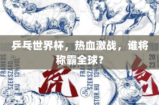 乒乓世界杯，热血激战，谁将称霸全球？